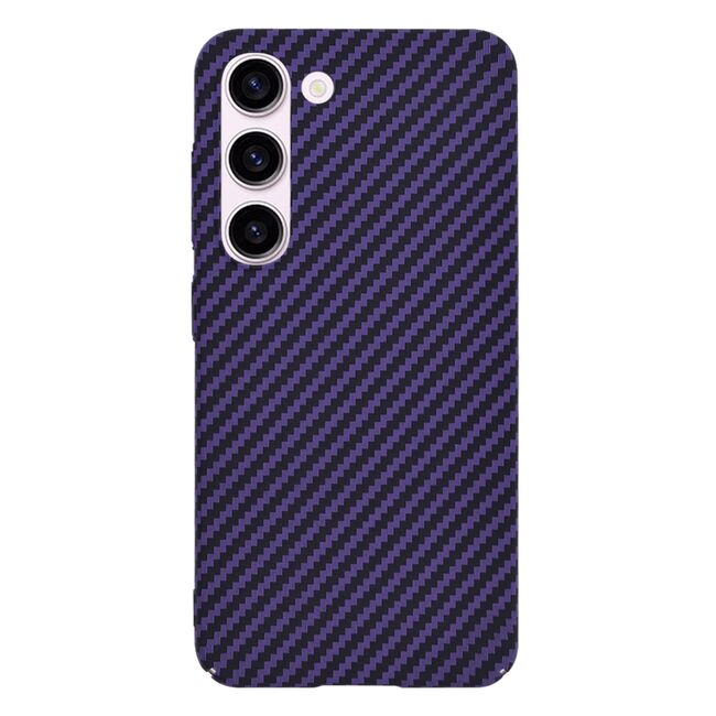 Husa pentru  Samsung Galaxy S23 CarbonFiber UltraSlim, Lightweight, mov