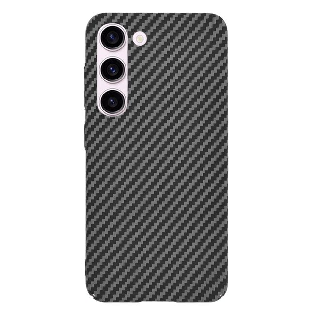 Husa pentru  Samsung Galaxy S23 CarbonFiber UltraSlim, Lightweight, negru