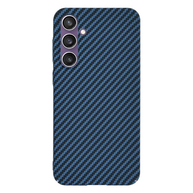 Husa pentru  Samsung Galaxy S23 FE CarbonFiber UltraSlim, Lightweight, albastru