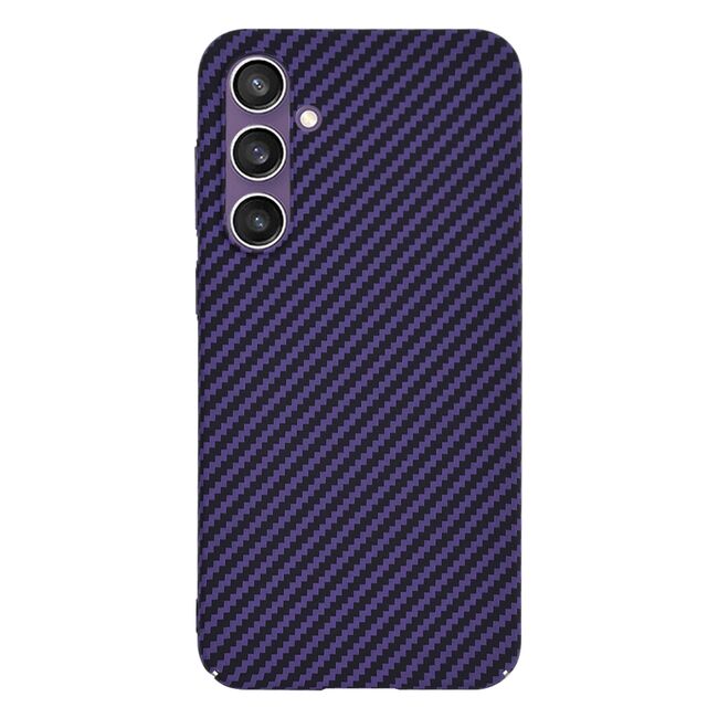 Husa pentru  Samsung Galaxy S23 FE CarbonFiber UltraSlim, Lightweight, mov