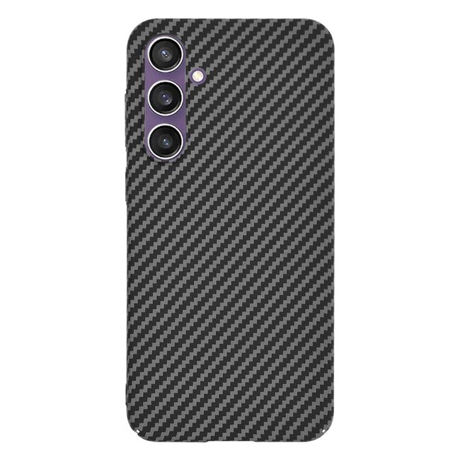 Husa pentru  Samsung Galaxy S23 FE CarbonFiber UltraSlim, Lightweight, negru