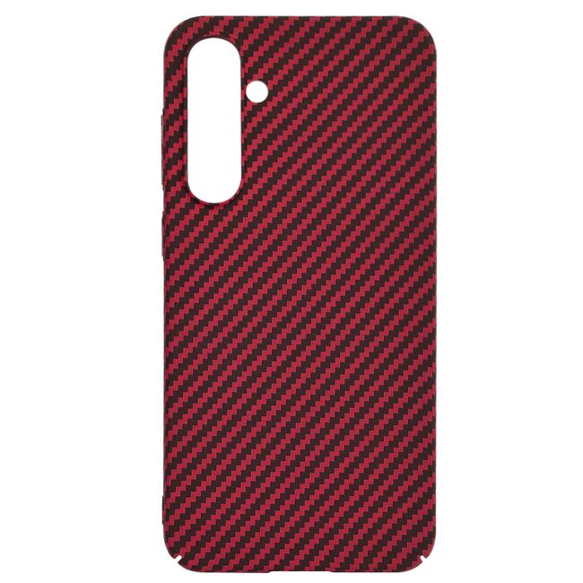 Husa pentru  Samsung Galaxy S23 FE CarbonFiber UltraSlim, Lightweight, rosu