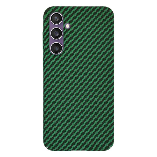 Husa pentru  Samsung Galaxy S23 FE CarbonFiber UltraSlim, Lightweight, verde