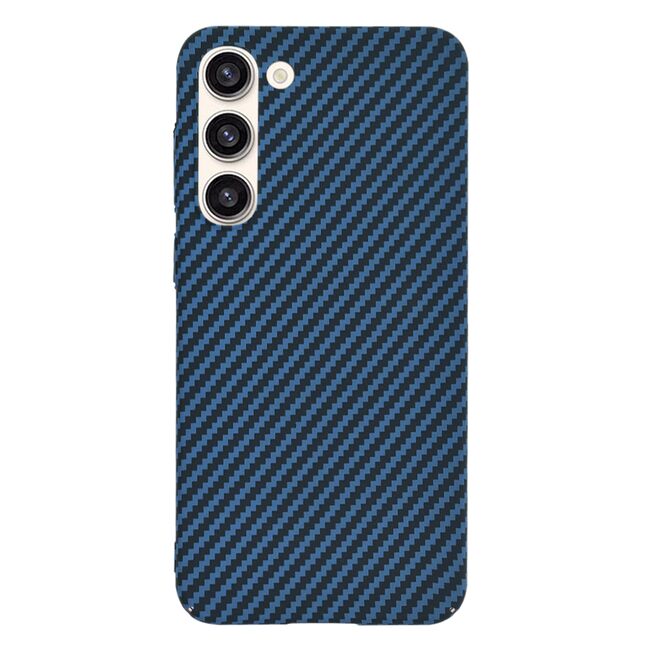Husa pentru  Samsung Galaxy S23 Plus  CarbonFiber UltraSlim, Lightweight, albastru