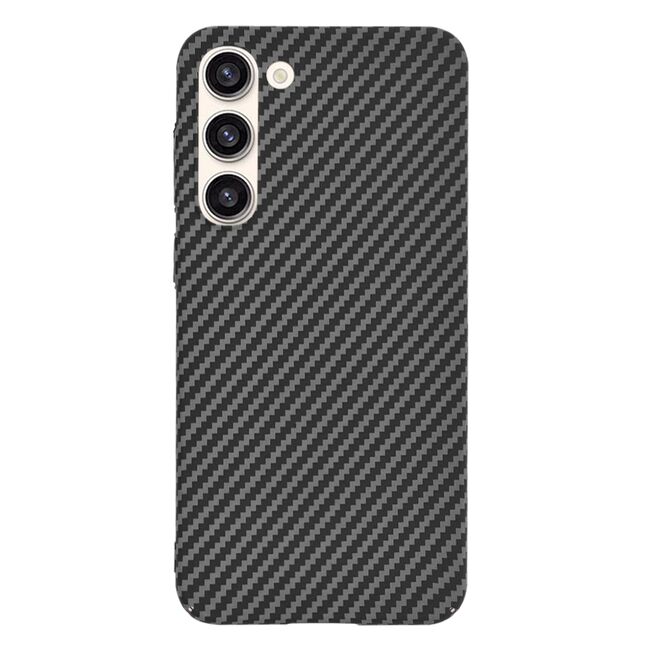 Husa pentru  Samsung Galaxy S23 Plus  CarbonFiber UltraSlim, Lightweight, negru