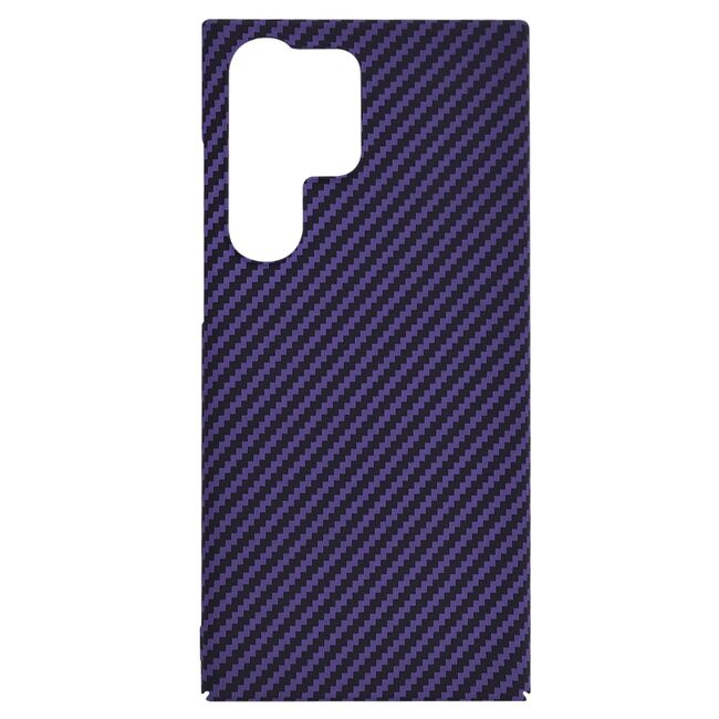 Husa pentru  Samsung Galaxy S23 Ultra 5G CarbonFiber UltraSlim, Lightweight, mov