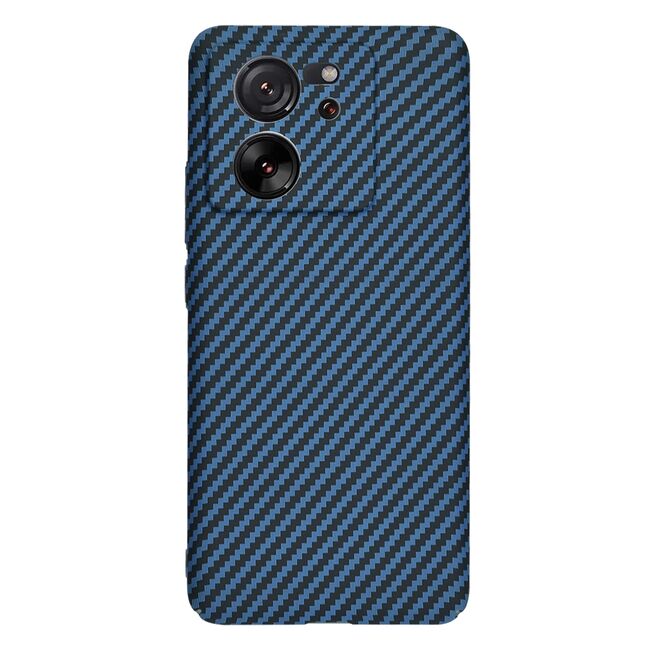 Husa pentru  Xiaomi 13T, 13T Pro CarbonFiber UltraSlim, Lightweight, albastru