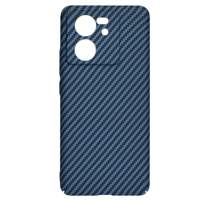 Husa pentru  Xiaomi 13T, 13T Pro CarbonFiber UltraSlim, Lightweight, albastru