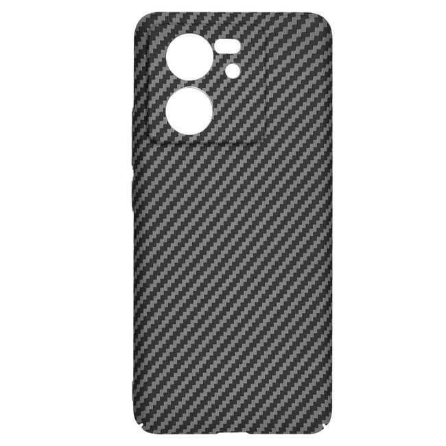 Husa pentru  Xiaomi 13T, 13T Pro CarbonFiber UltraSlim, Lightweight, negru