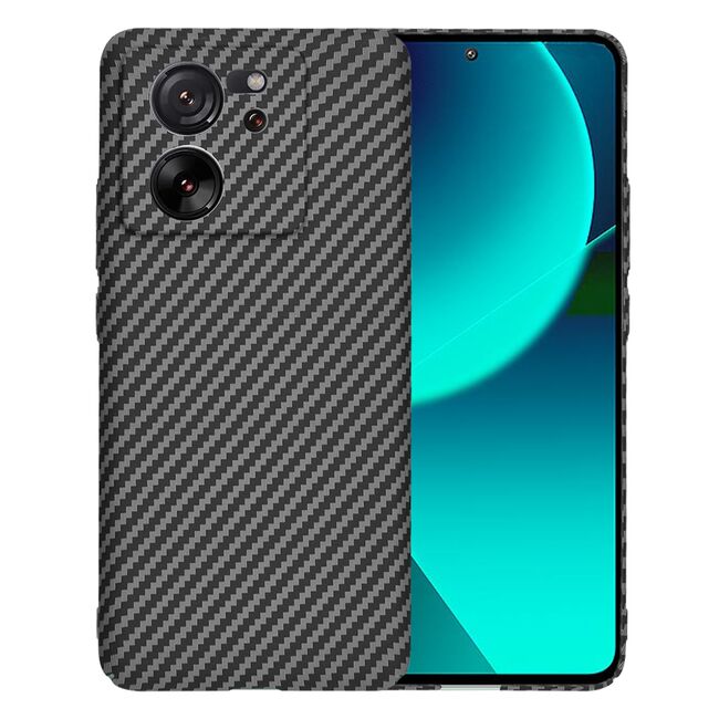 Husa pentru  Xiaomi 13T, 13T Pro CarbonFiber UltraSlim, Lightweight, negru