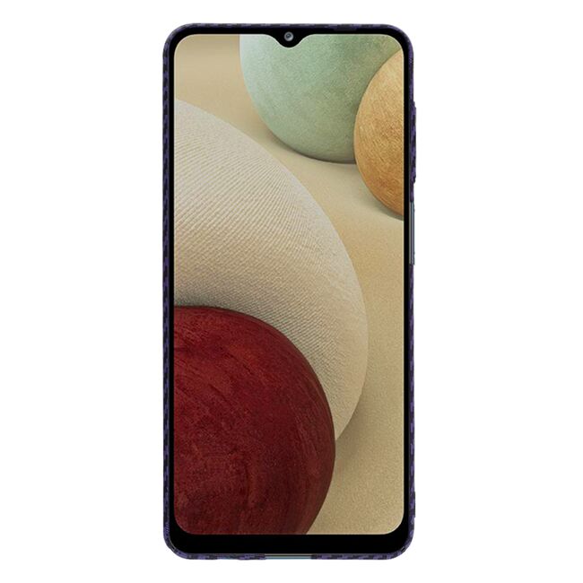Husa pentru Samsung Galaxy A12 CarbonFiber UltraSlim, Lightweight, mov