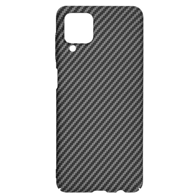 Husa pentru Samsung Galaxy A12 CarbonFiber UltraSlim, Lightweight, negru