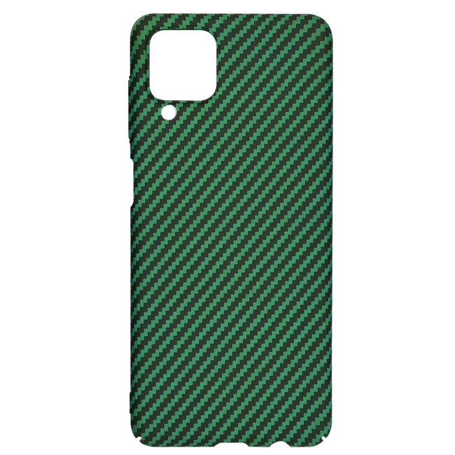 Husa pentru Samsung Galaxy A12 CarbonFiber UltraSlim, Lightweight, verde