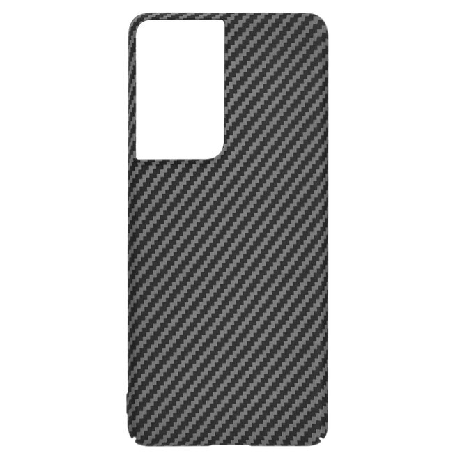 Husa pentru Samsung Galaxy S21 Ultra CarbonFiber UltraSlim, Lightweight, negru