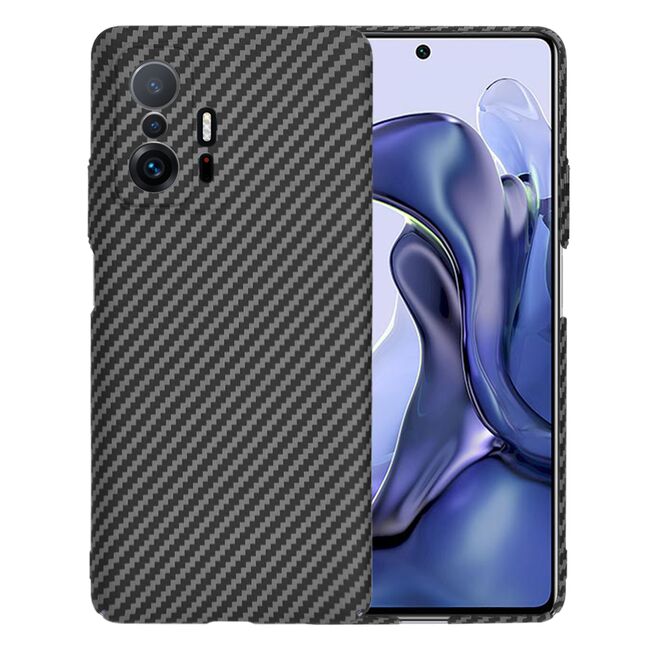 Husa pentru Xiaomi 11T 5G, 11T PRO 5G  CarbonFiber UltraSlim, Lightweight, negru