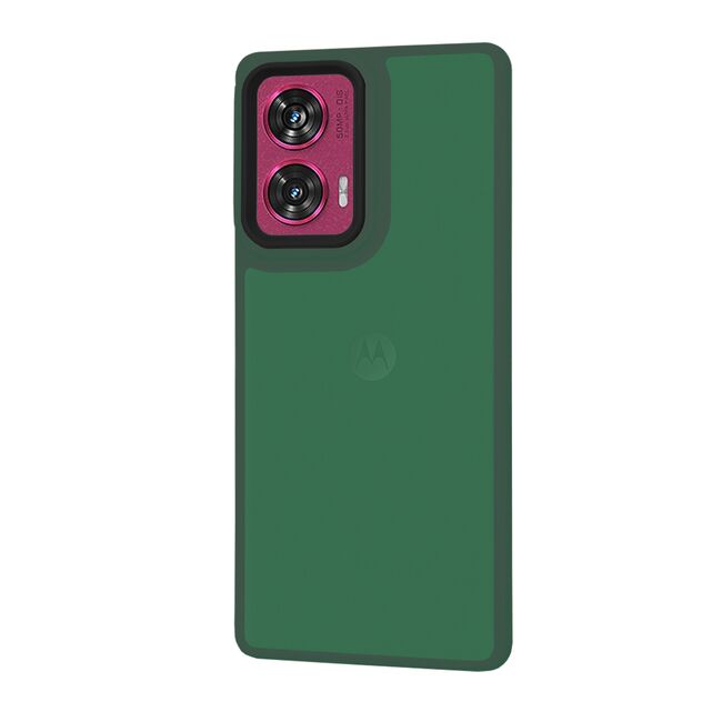 Husa pentru  Motorola Moto G85 CarbonFiber UltraSlim, Lightweight, verde