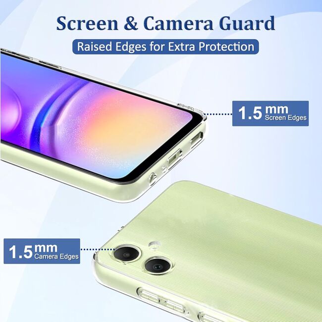 Husa pentru Samsung Galaxy A06 Anti-Shock 1.5mm, cu protectie lentile, transparent