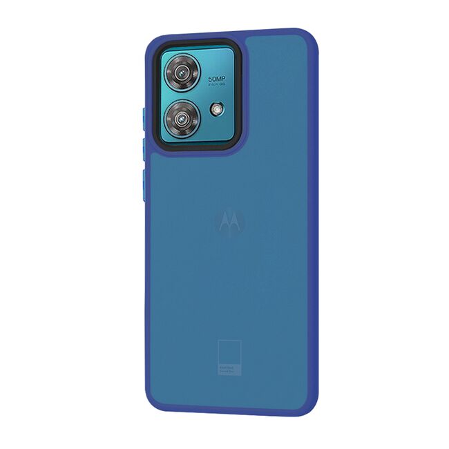 Husa pentru  Motorola Edge 40 NEO CarbonFiber UltraSlim, Lightweight, albastru