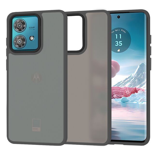 Husa pentru  Motorola Edge 40 NEO CarbonFiber UltraSlim, Lightweight, negru