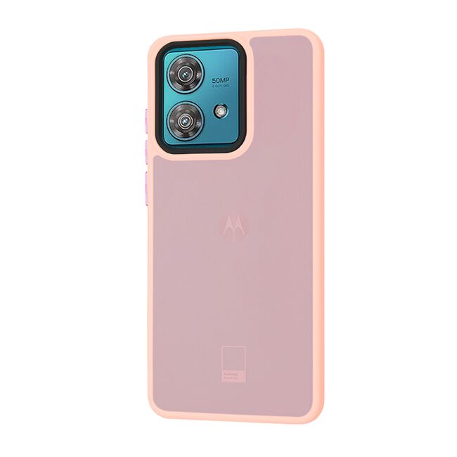 Husa pentru  Motorola Edge 40 NEO CarbonFiber UltraSlim, Lightweight, roz