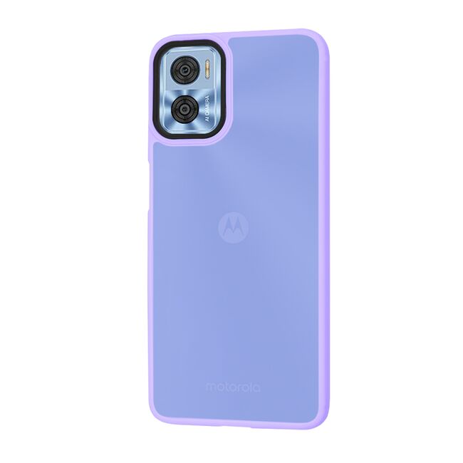 Husa pentru  Motorola Moto E22, E22i Ghost Series frosted - mov