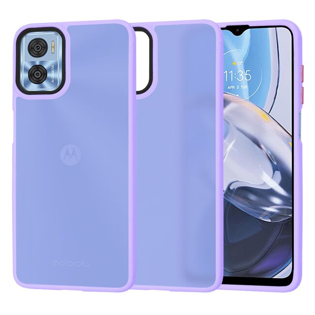 Husa pentru  Motorola Moto E22, E22i Ghost Series frosted - mov
