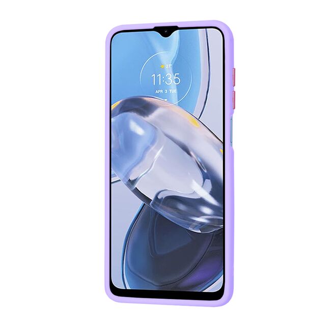 Husa pentru  Motorola Moto E22, E22i Ghost Series frosted - mov