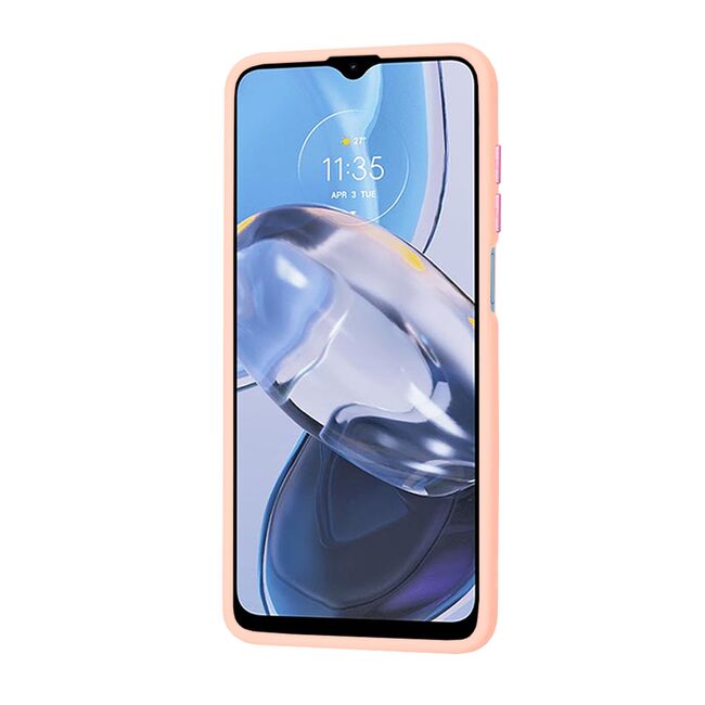 Husa pentru  Motorola Moto E22, E22i Ghost Series frosted - roz
