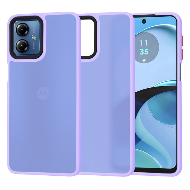 Husa pentru  Motorola Moto G14 Ghost Series frosted - mov