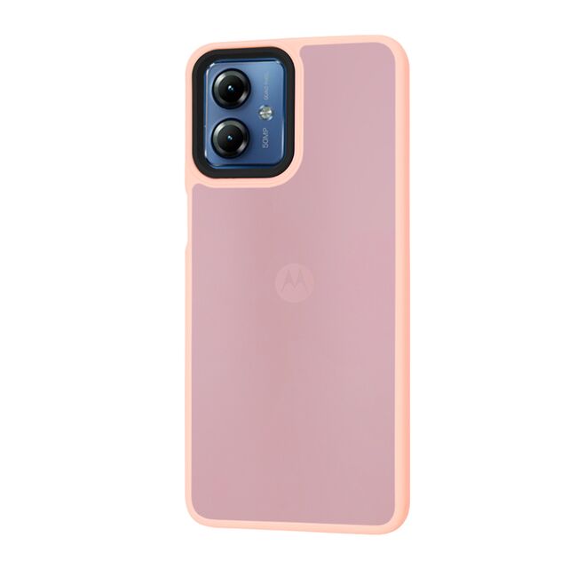 Husa pentru  Motorola Moto G14 Ghost Series frosted - roz