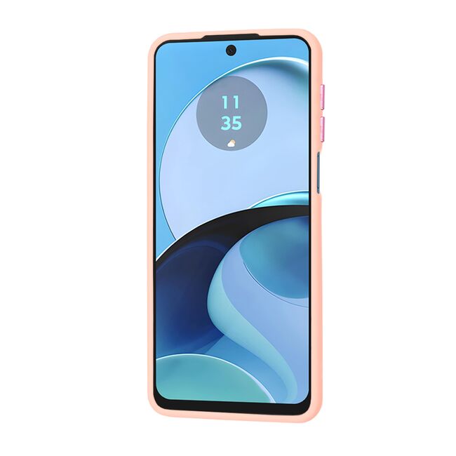 Husa pentru  Motorola Moto G14 Ghost Series frosted - roz