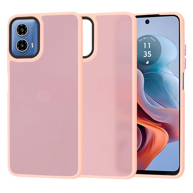 Husa pentru  Motorola Moto G34 Ghost Series frosted - albastru