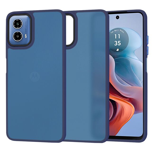 Husa pentru  Motorola Moto G34 Ghost Series frosted - albastru