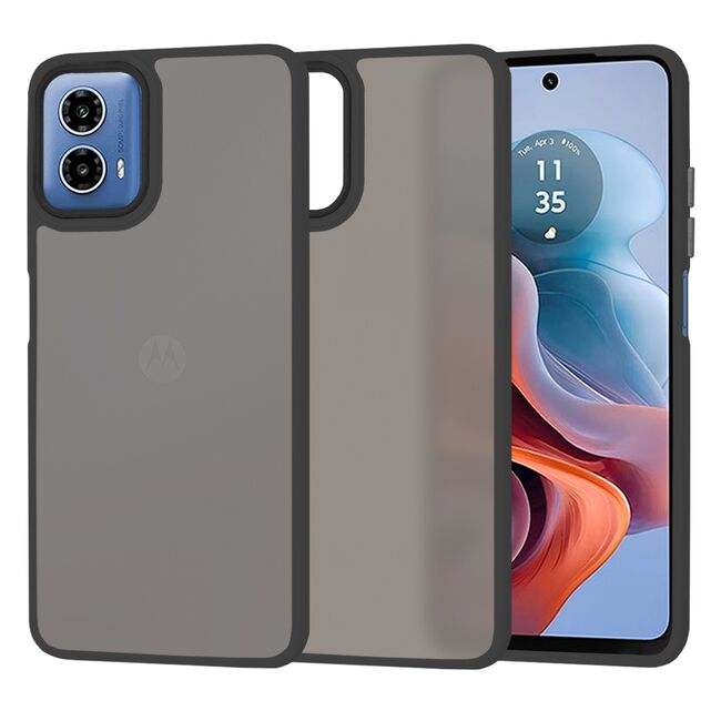 Husa pentru  Motorola Moto G34 Ghost Series frosted - negru