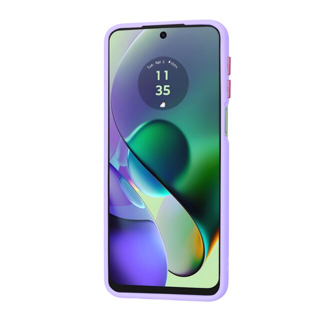 Husa pentru  Motorola Moto G54, G54 Power Edition Ghost Series frosted - mov