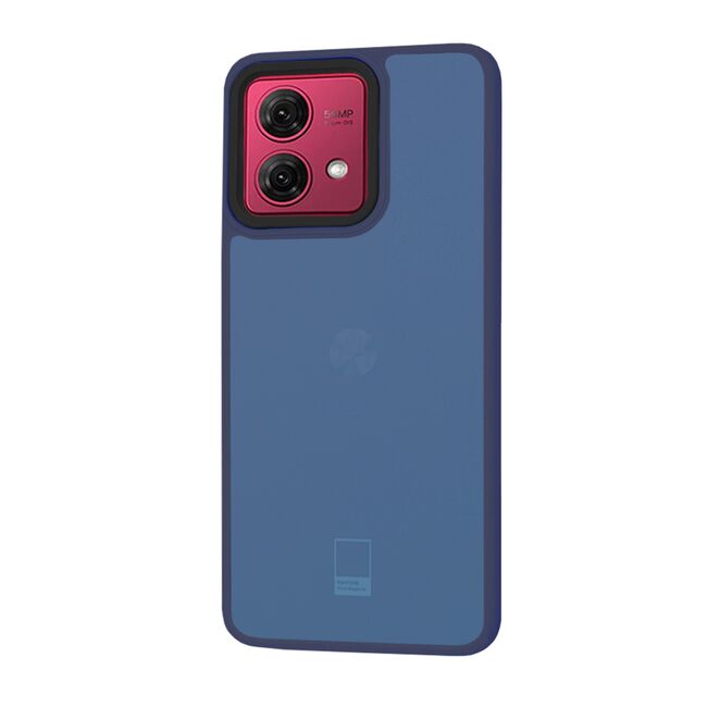 Husa pentru  Motorola Moto G84 CarbonFiber UltraSlim, Lightweight, albastru