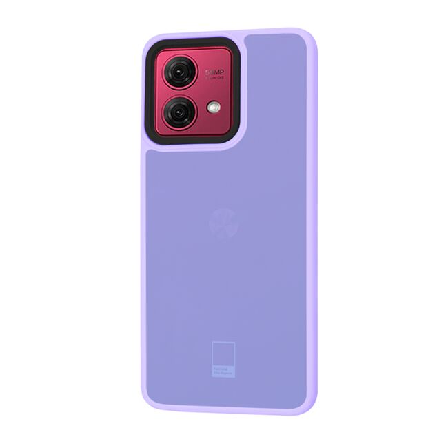 Husa pentru  Motorola Moto G84 CarbonFiber UltraSlim, Lightweight, mov