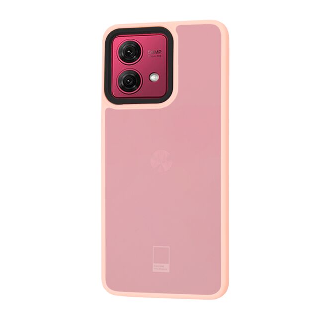 Husa pentru  Motorola Moto G84 CarbonFiber UltraSlim, Lightweight, roz