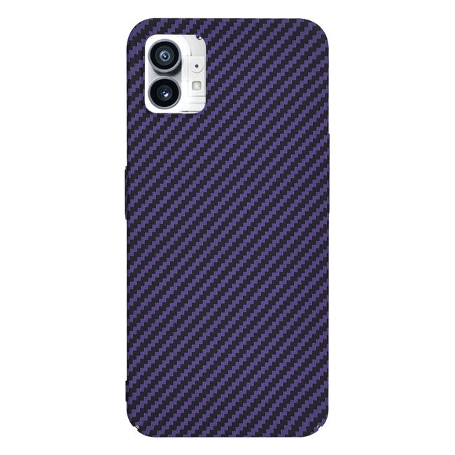 Husa pentru  Nothing Phone 1 CarbonFiber UltraSlim, Lightweight, mov
