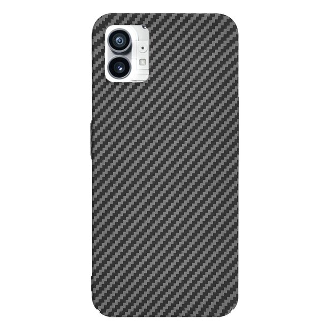 Husa pentru  Nothing Phone 1 CarbonFiber UltraSlim, Lightweight, negru