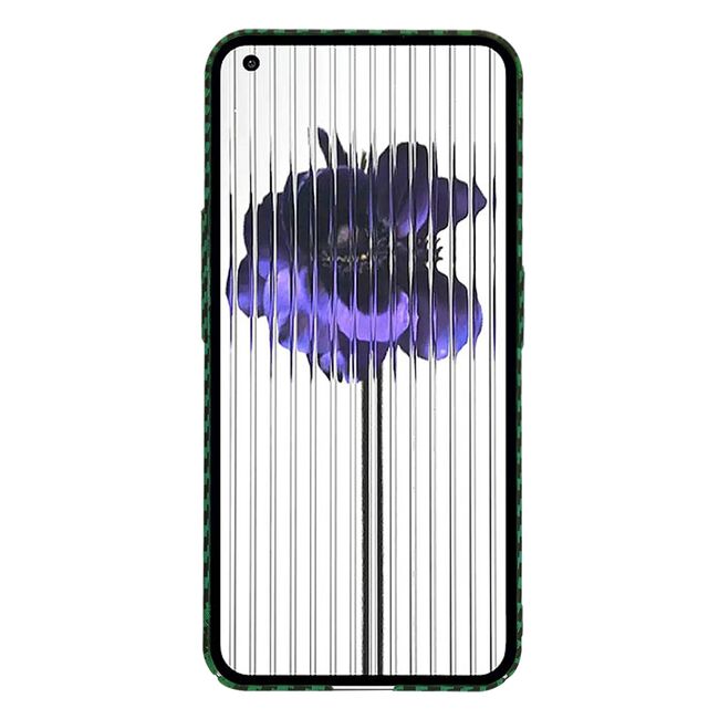 Husa pentru  Nothing Phone 1 CarbonFiber UltraSlim, Lightweight, verde