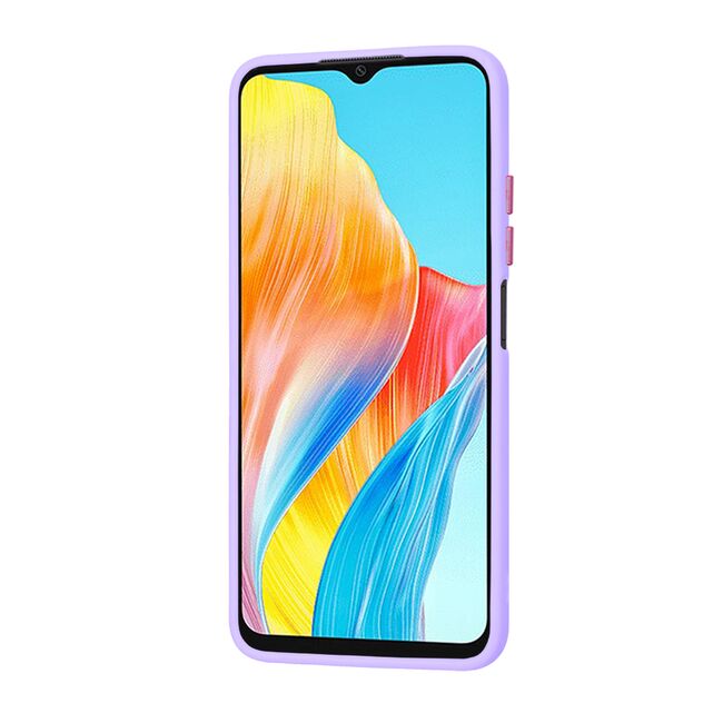 Husa pentru  Oppo A18, A38 CarbonFiber UltraSlim, Lightweight, mov