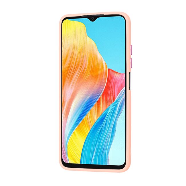 Husa pentru  Oppo A18, A38 CarbonFiber UltraSlim, Lightweight, roz