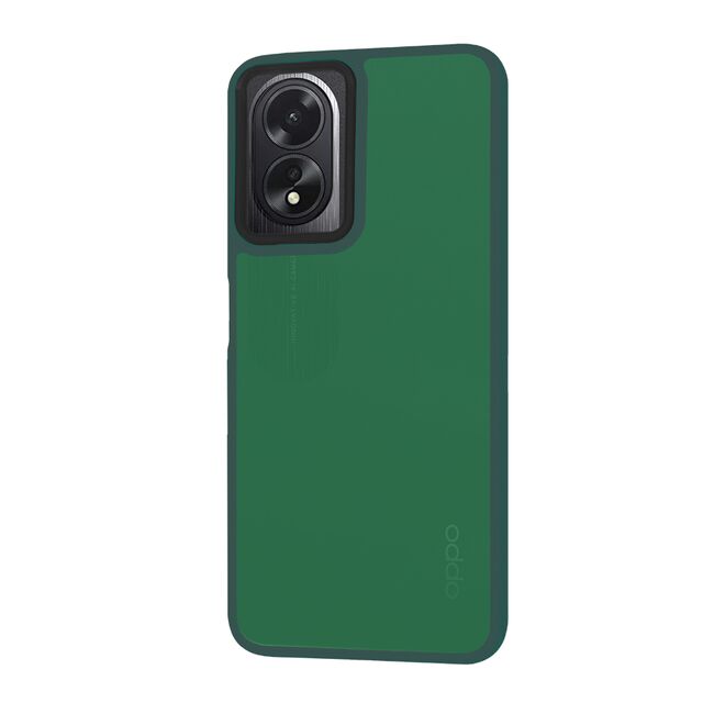 Husa pentru  Oppo A18, A38 CarbonFiber UltraSlim, Lightweight, verde