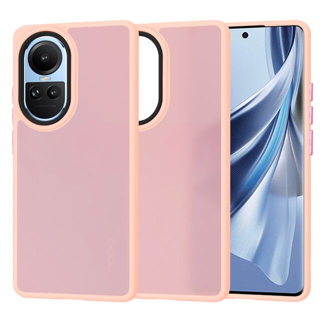 Husa pentru  Oppo Reno 10, Reno 10 Pro Ghost Series frosted - roz