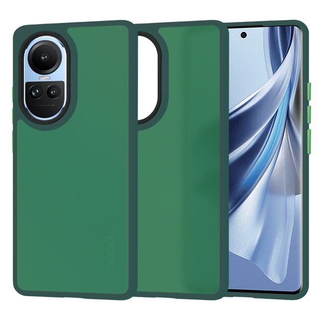 Husa pentru  Oppo Reno 10, Reno 10 Pro Ghost Series frosted - verde