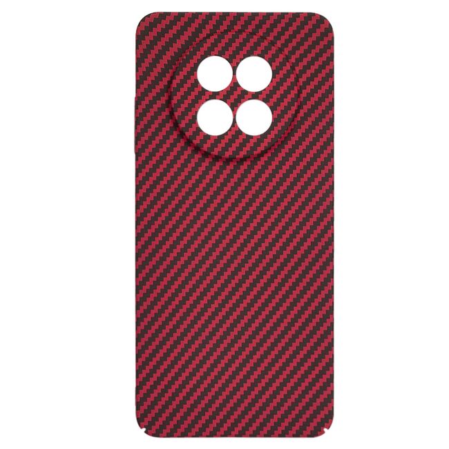 Husa pentru  Realme 12, 12X CarbonFiber UltraSlim, Lightweight, rosu