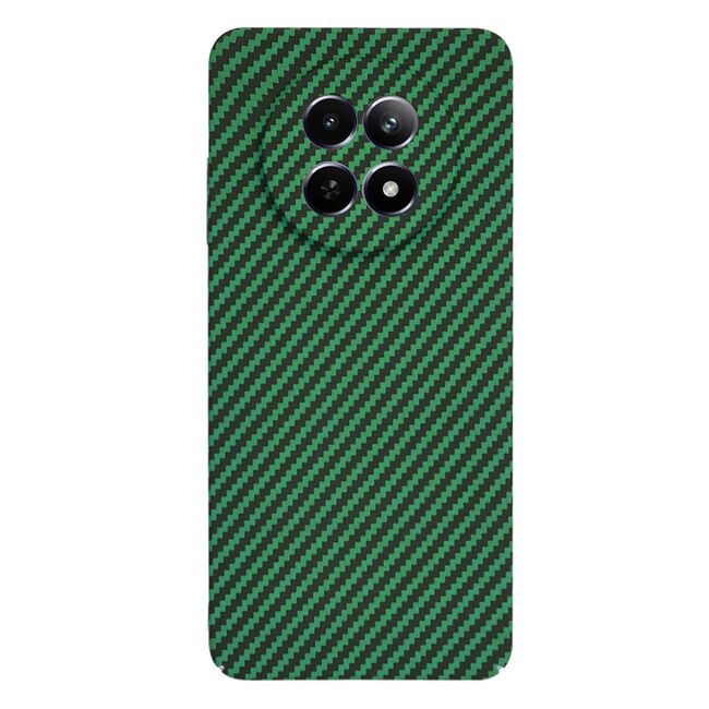 Husa pentru  Realme 12, 12X CarbonFiber UltraSlim, Lightweight, verde