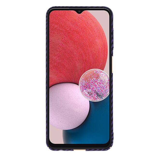 Husa pentru  Samsung Galaxy A13 4G CarbonFiber UltraSlim, Lightweight, mov