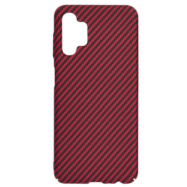 Husa pentru  Samsung Galaxy A13 4G CarbonFiber UltraSlim, Lightweight, rosu